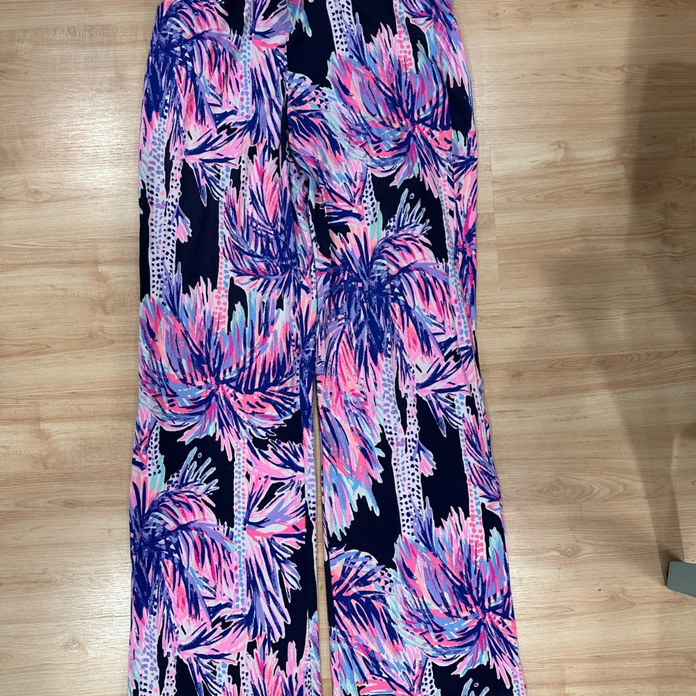 Lilly Pulitzer Multicolor Tropical Print Pants